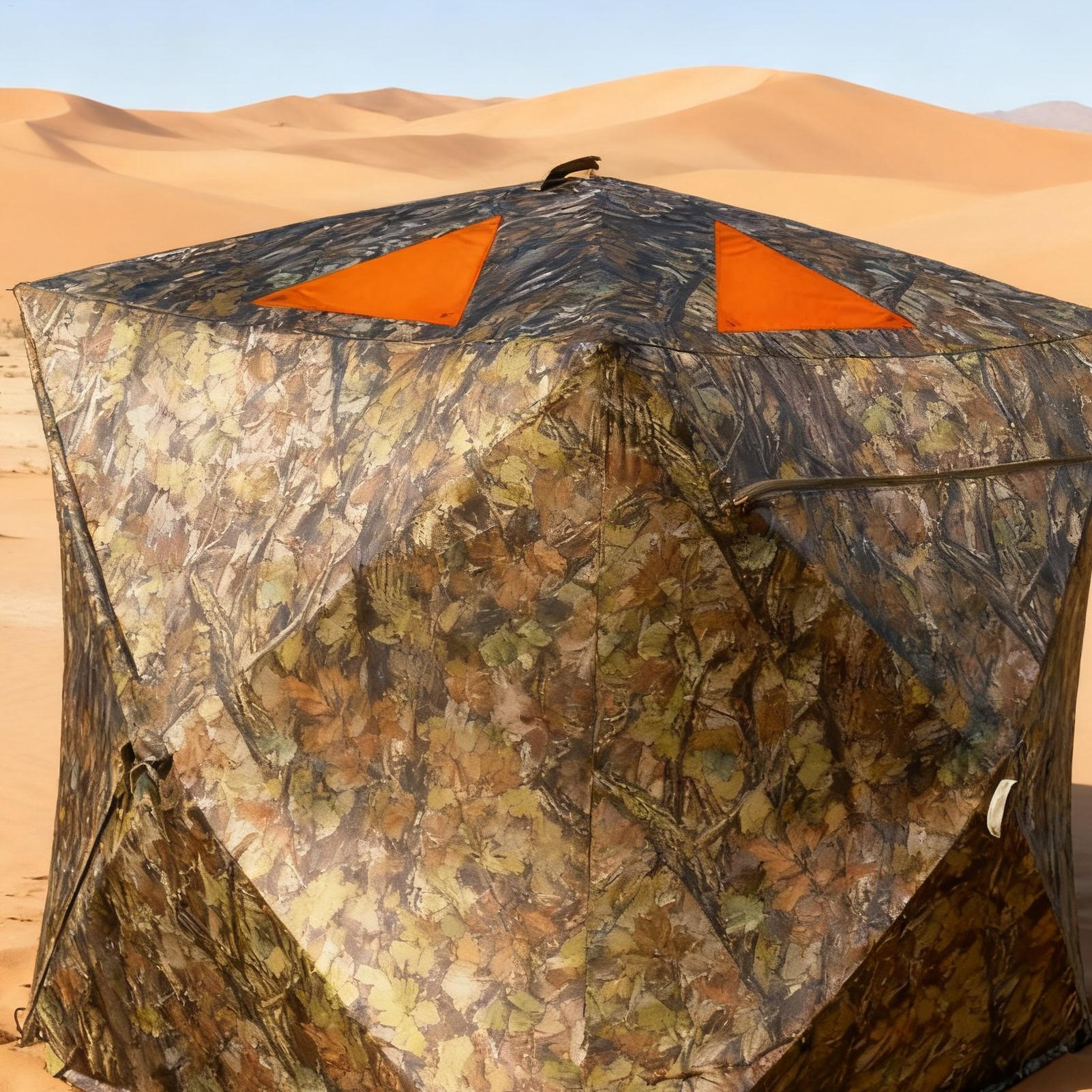 Outdoor Hunting Blinds - Magnetyczne znaczniki pomarańczowe do namiotu myśliwskiego,