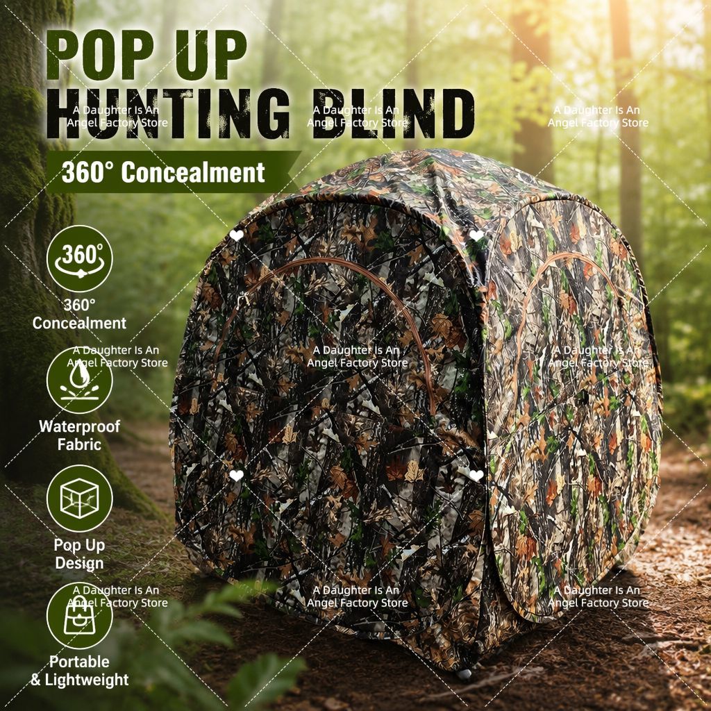 Hunting And Camping In Forest - Namiot kamuflażowy do obserwacji ptaków na