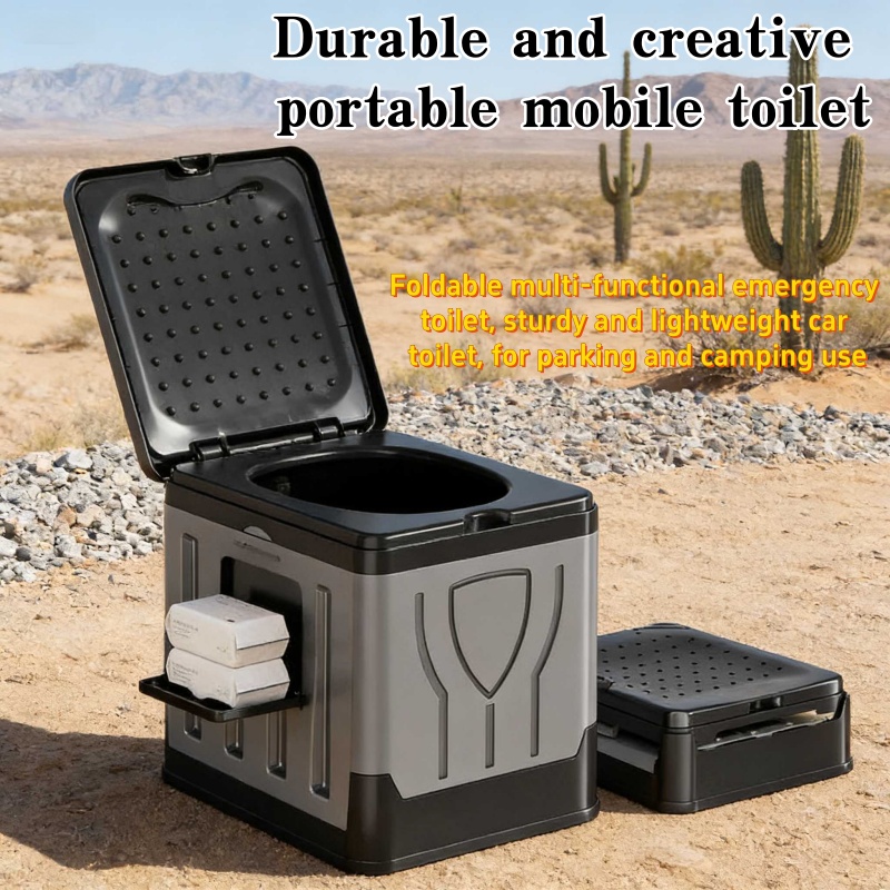 Outdoor Hunting Toilet - Przenośna składana toaleta samochodowa, idealna na