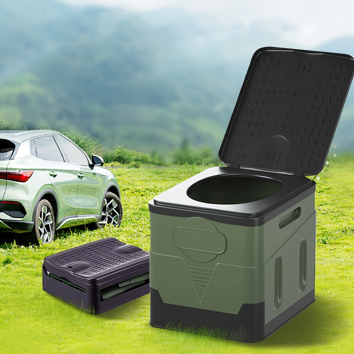 Outdoor Hunting Toilet - Przenośna toaleta kempingowa Składana toaleta podróżna