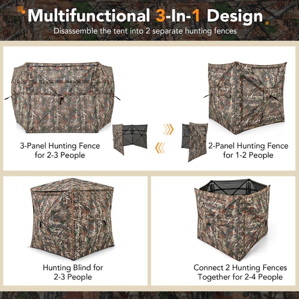 5-w-1 Odłączana budka myśliwsk – Outdoor Hunting Blinds recenzja i cena